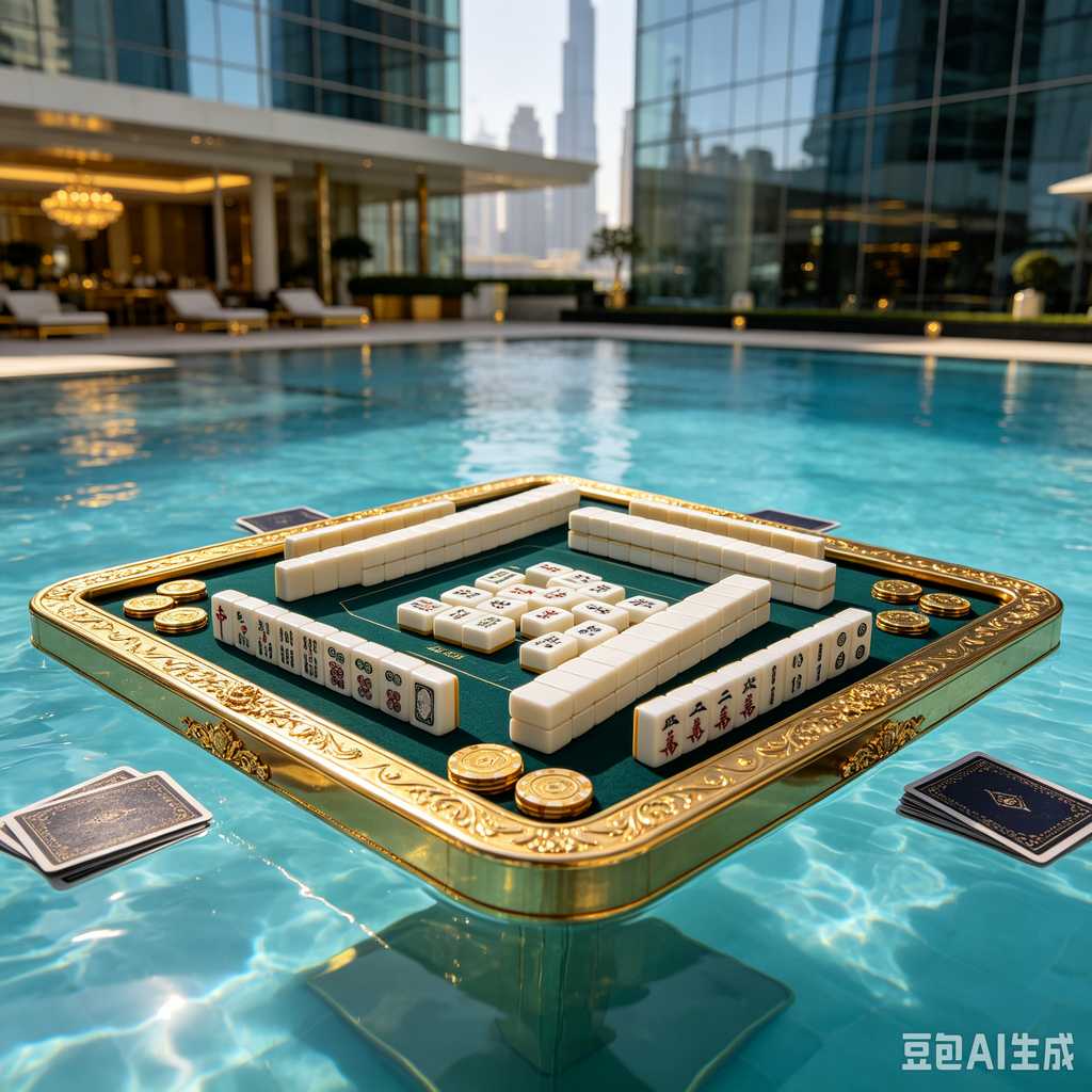 vintage text mahjong set