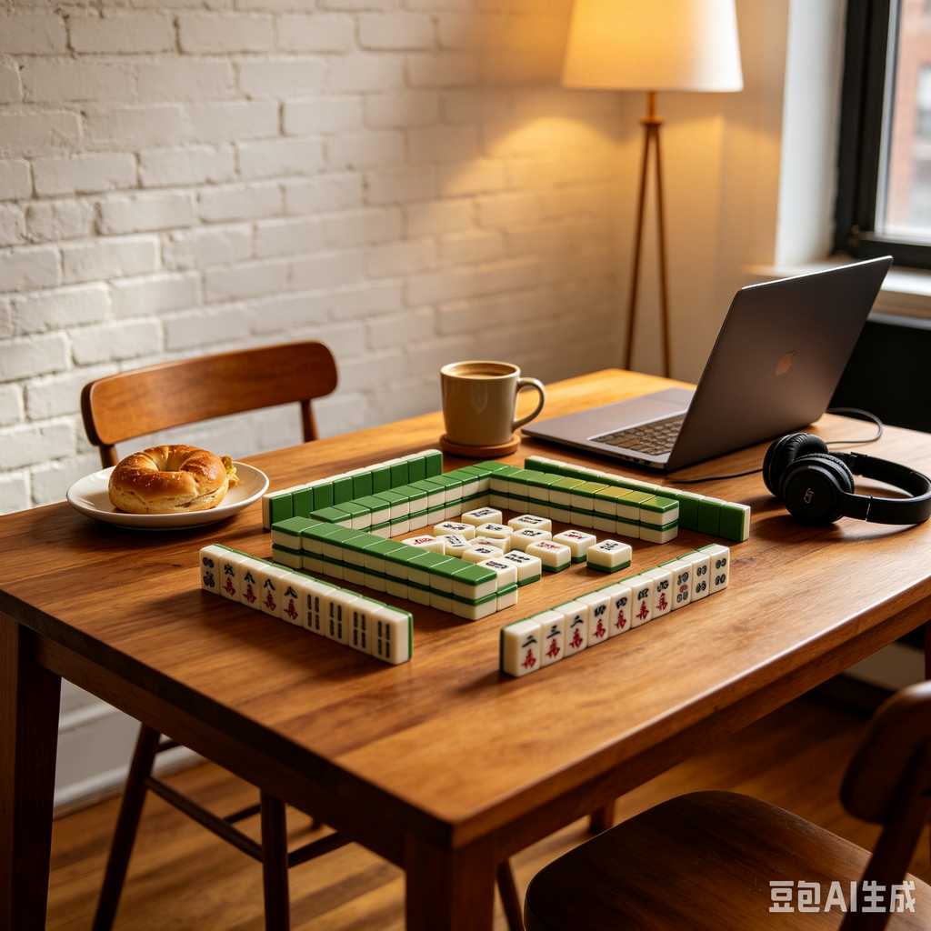 elegant text mahjong tiles